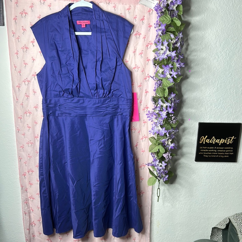 NWT BETSEY JOHNSON BLUE DRESS